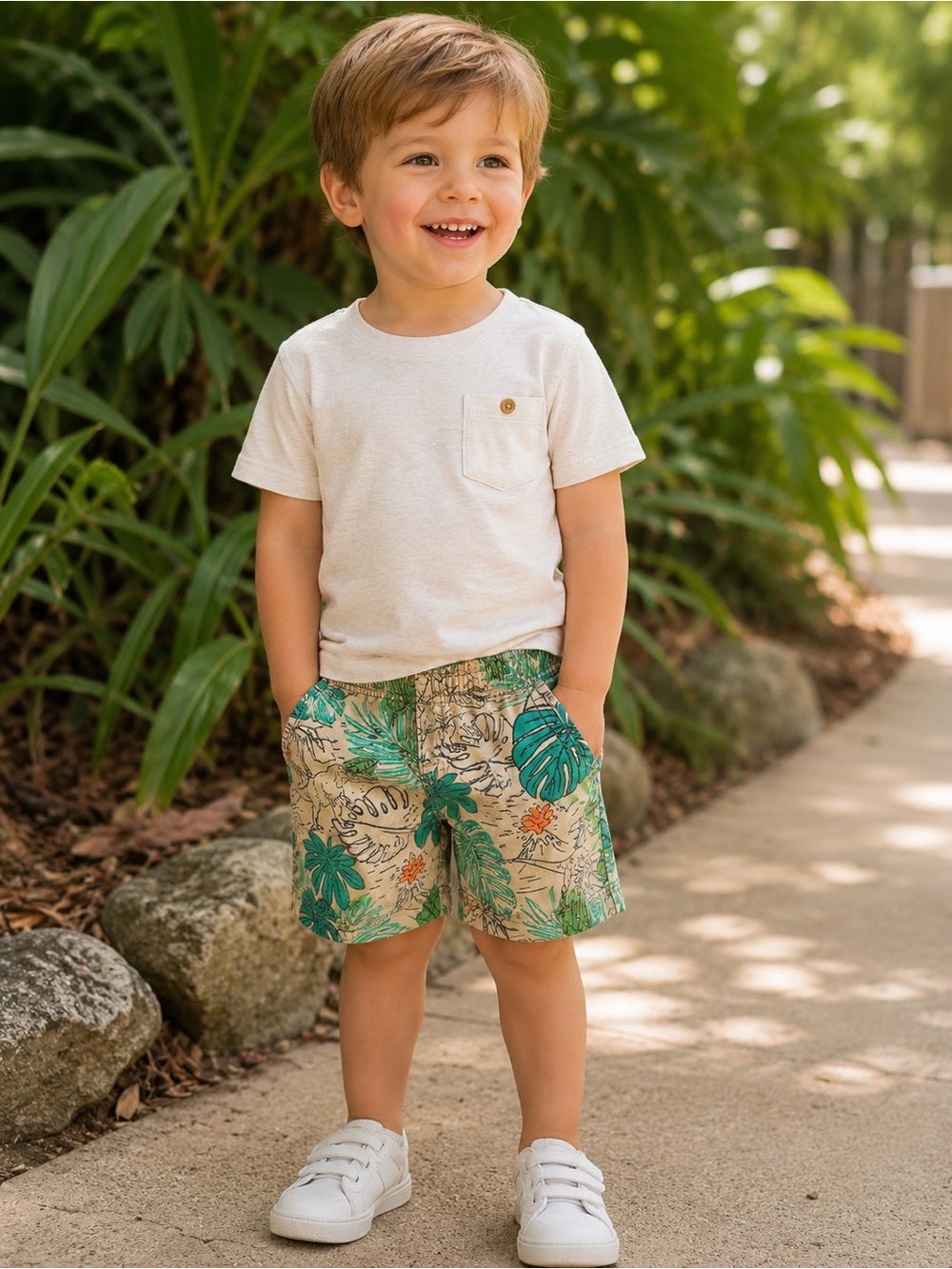 Gymboree Dinosaur Jungle Shorts — 2T
